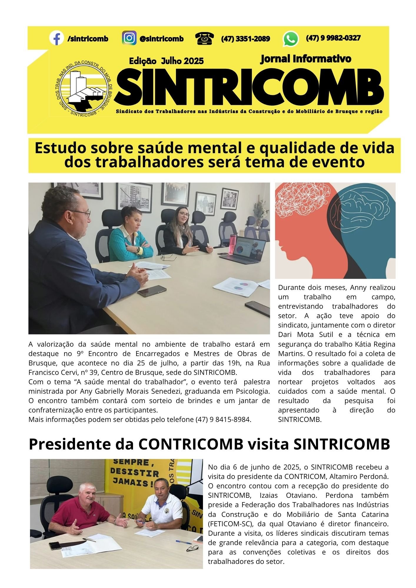JORNAL DO SINTRICOMB - ABRIL 2025