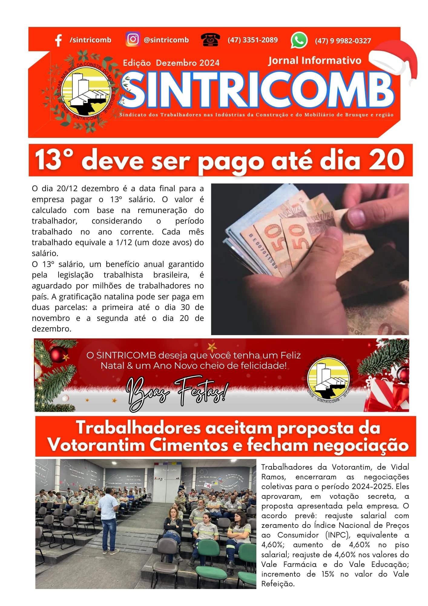 JORNAL DO SINTRICOMB - DEZEMBRO 2023