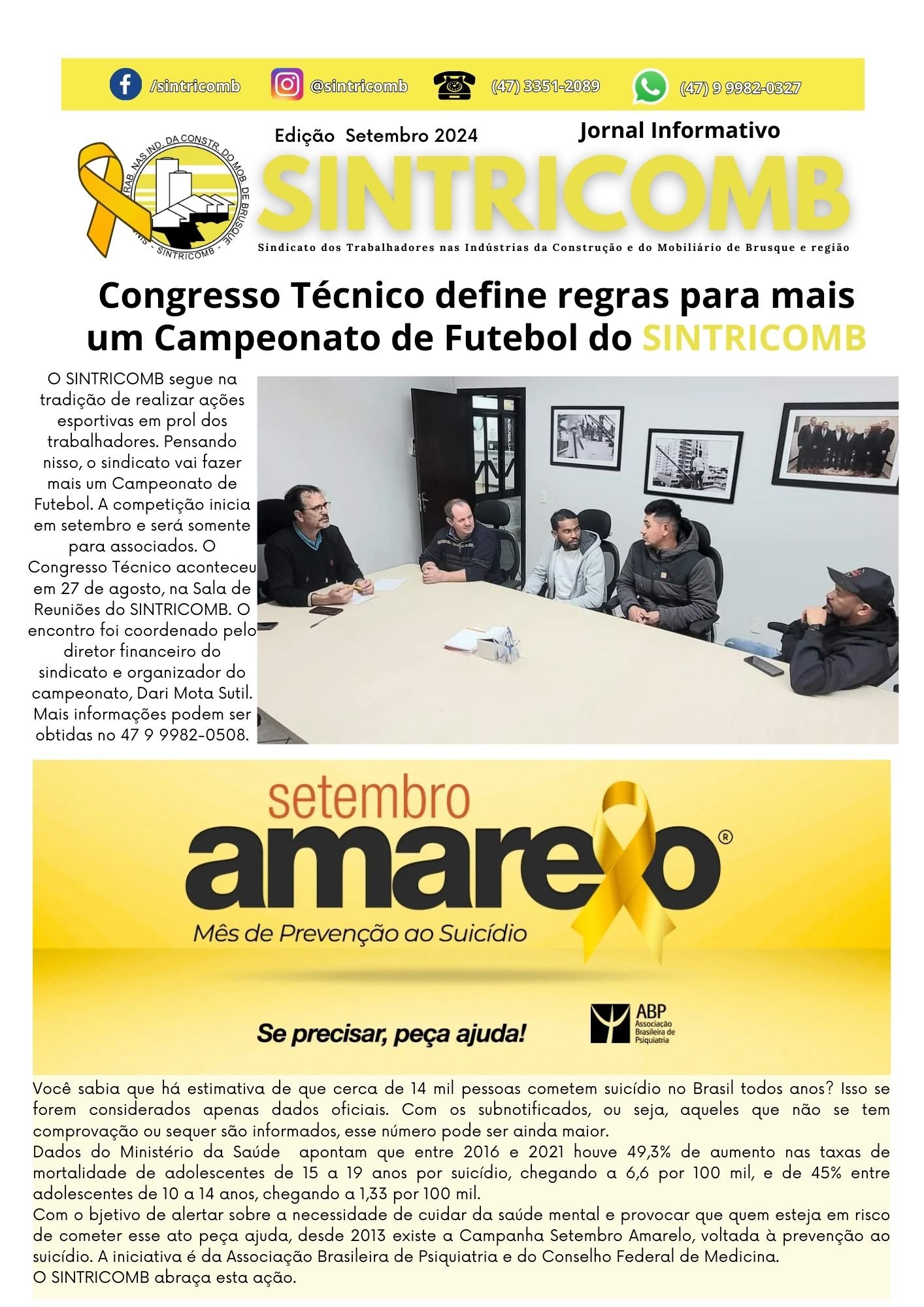 JORNAL DO SINTRICOMB - SETEMBRO 2024