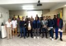Trabalhadores participam de treinamento sobre a NR-18 no Sintricomb